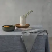Chambray - 100% French Flax Linen Tablecloth, Large - 140cm x 300cm / Chambray