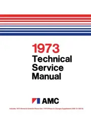 1973 AMC Shop Manual - Includes 11x26 Wiring Diagrams