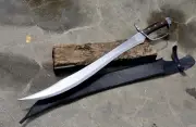 23 Inches Long Scimitar Sword Hand Forged Historical Full Tang High Carbon Steel