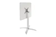 Bolero Square Pedestal Bistro Table St/St Flip Top - 600mm