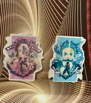 2 Pieces 3D Lenticular Sticker Decal Demon Slayer Nezuko Kamado, Shinobu Kocho