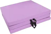 Ｓｉｍｈｏａ Tri Fold Folding Exercise Mat Pilates Pad for Women Cardio Training Workout Anti Skid with Handles Gymnastics Balance Mat