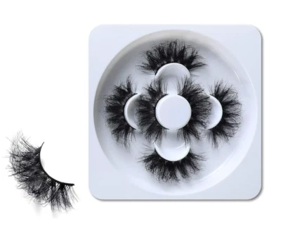 HICOCU 25mm Lashes Mink 3 Pairs False Eyelashes Dramatic Look lashes 25mm Set Pa