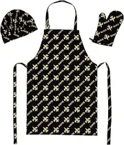 THE NORTHWEST COMPANY NFL Unisex-Adult 3-Piece Apron, Oven Mitt and Chef Hat Set