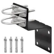 XRDS-RF Antenna Mount Kit, Black-Coated Pole Mount Bracket with Double U-Bolt...