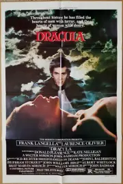 DRACULA MOVIE POSTER SS ORIGINAL FOLDED 27x41 FRANK LANGELLA LAWRENCE OLIVIER