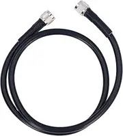 N Type Male to Male Connector RF Cable 50Ω Coax Extension Cable GEL400 1M for Antenna and Amplifier, Flexible PVC Sheath Coax Extension Copper Conductor, WALFRONTdoukbf5qxc