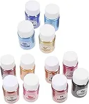 Operitacx 12 Pack Powder Pigments for Epoxy Resin Nail Art Crafts Pigment Powders