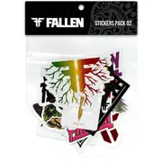 Fallen Footwear Assorted Slam'em On Vinly Stickers For Skateboards - Pack 2