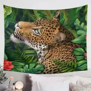 Wildlife Art Leopards Gaze Tapestry