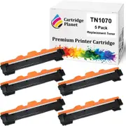 5-Pack Compatible Toner Cartridge for Brother TN-1070 TN1070 (1,000 Pages) for Brother DCP1510 HL1110 HL1210W MFC1810