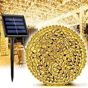 Outdoor Solar LED String Lights 10/20/30/50/100m Waterproof Christmas String Lights Festive Lighting Outdoor Tree Lights Wedding Party Christmas Tree Garden Ou