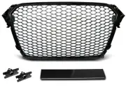 Front Grille RS-TYPE for AUDI A4 B8 11-15 GLOSSY Black RS STYLE tuning GRAU42WS
