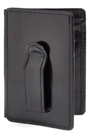 Bosca Old Leather Front Pocket ID Wallet in Black at Nordstrom One Size