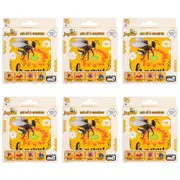 6x 4pc Joybee Cork-Backed Drink Coasters Table Protector Mat Square Bee Yellow