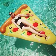 Portable Creative Pizza Floating Row Mount Beach Floaties Inflatable Pool Float Thickened Inflatable Tubes Floaties Toys for Adults 180 * 150CM Inflatable LWX
