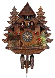 Engstler Quartz Cuckoo Clock - The Successful Fisherman AH 4739 QMT NEW
