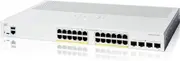Cisco Catalyst 1200, 24-Port Managed Switch with 24 Gigabit Ethernet PoE+ with 195W Power Budget and 4 SFP Ports C1200-24P-4G