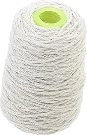 MERRYHAPY 1 Roll Engineering Cotton Rope Craft Twine Cotton String Twine Rope Cotton Cord Cotton Braided Rope Craft DIY Rope Decorative Cotton Twine Garden Twine Wrapping Twine White