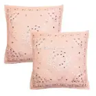 Indian Living Room Sofa Cushion Covers 40x40 cm Embroidered Cotton Set Of 2