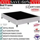 Artiss Bed Frame Double Size Mattress Base Metal Modern Fabric Platform Grey New
