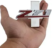 3D Metal Grille Emblems Sport Front Badge Nameplate Lettter Compatible with Z71 3.7Inch 1PC (Red)