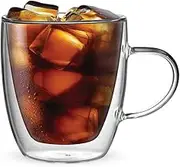 Bialetti - Capri Double Wall Glasses, 2 Piece Gift Set 450ml, Insulated Glasses Keep Drinks Hot or Cold Longer