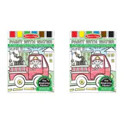2x Melissa & Doug Paint with water Vehicles Kids/Childrens Interactive Toy 3+