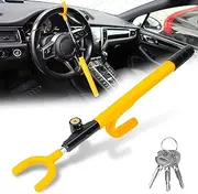 Car Teering Wheel Lock Anti-theft Device - MIRUNNY The Club Security Teering Wheel Lock Car Accessories with Adjustable Length for Trucks Vans SUVs