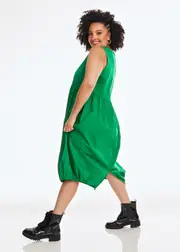 Plus Size Women's Deanne Cotton Dress Size 16 in Jelly Bean Green - Taking Shape