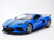CHEVROLET CORVETTE Stingray bleu 2020 1/18 C8