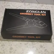ZONGLAN Grommet Tool Kit Eyelet Tool Multi-Purpose Handheld Manual DIY Hole P...