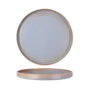 12x Round Plate 320mm Azure Blue Tablekraft Urban Loft Porcelain