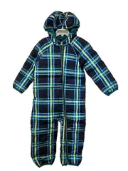 NWT HANNA ANDERSSON TATTERSALL PLAID DOWN INSULATED SNOWSUIT 90 3T $110