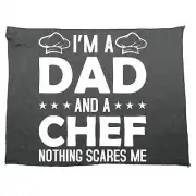 I Am A Dad And Chef Nothing Scares Me - Funny Microfiber Gym Sports Towels Towel