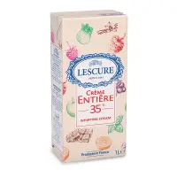 在飛比找蝦皮購物優惠-(現貨) 法國LESCURE 藍絲可 萊思克 鮮奶油 1L