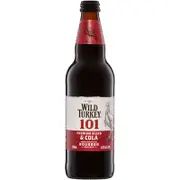 Wild Turkey 101 & Cola Long Serve Bottle 510mL