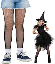 [Boyiee] Girl's Fishnet Dance Tights Leggings Black Tights for Girls Ballet Body Fishnet Stockings School Fishing Net Stockings, Black, One Size