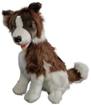 Bocchetta Plush Toys Brandy Chocolate Border Collie Dog