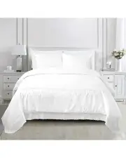 Melange Home 200 Thread Count Emma Embroidered Duvet Set