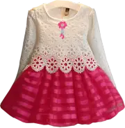 Tutu Dress Smocked Dress Baby Girl Crochet Lace Dress Princess Party Dress