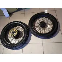 在飛比找蝦皮購物優惠-檔車KTR150 光陽Kymco 前後鋼絲框胎仿外國老山車 