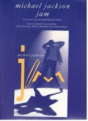 MICHAEL JACKSON "JAM" SHEET MUSIC-PIANO/VOCAL/GUITAR/CHORDS-EXTREMELY RARE-NEW!!