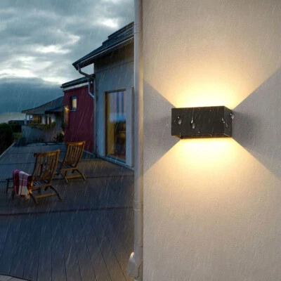 Up Down Outdoor/Indoor Wall Light Fixture Beam Angle Adjustable LED Lamp Walkway