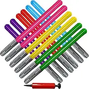 13 Pieces Inflatable Light Saber Sword Toys,13 Pieces Inflatable Light Saber Sword Toys,Inflatable lightsaber Swords for Star Wars Themed Party,Inflatable Sword Toys Party Bags Stocking Stuffers for Cosplay Party Favors(6 Colors)
