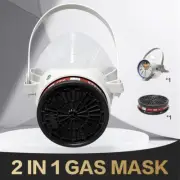 2 in1 Smoke Protection Mask Siliconae Respirator Activated Crbon Filters