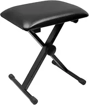 OZSTOCK Portable Piano Stool Adjustable 3 Way Folding Keyboard Seat Bench Chair