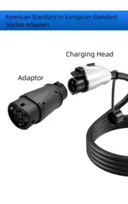 Charger For Type 1 J1772 to Type 2 Adapter Electric Vehicle Charging Connector