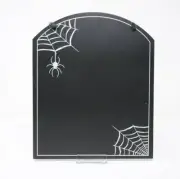Halloween Chalkboard Tombstone Spider Web Hanging Sign Decoration Party Prop