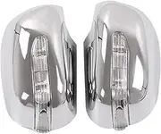 STIDPFZX Car Reversing Mirror Cover Rearview Mirror with Light Side Mirror with Turn Signal Compatible for Toyota HILUX VIGO 2006-2014